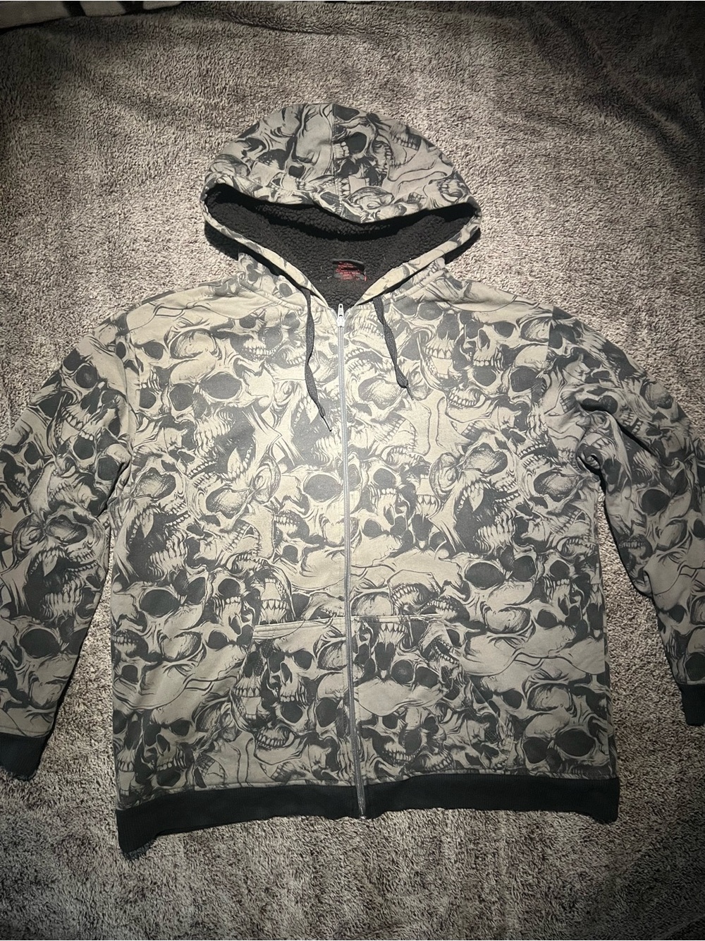 VTG MMA Elite fur lined AOP hoodie